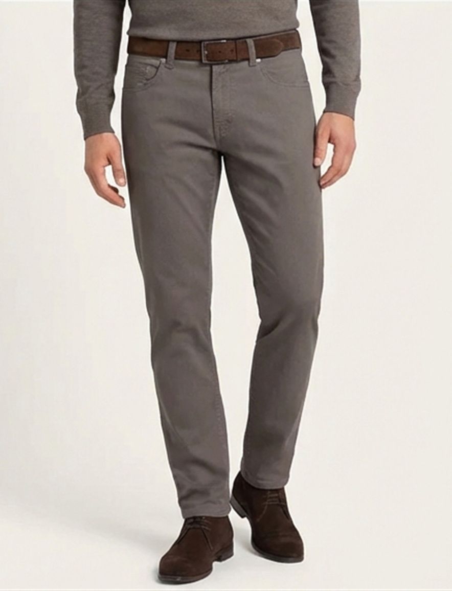 Pierre Cardin pantalon 5-pocket Lyon Tapered taupe