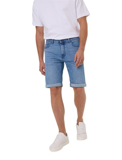 Pierre Cardin Pierre Cardin PC-Sisteron short denim blauw effen normale fit