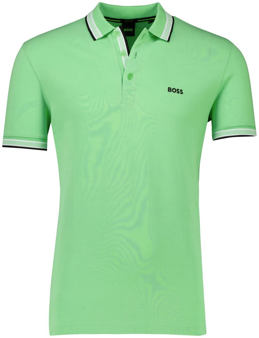 katoenen poloshirt korte mouw Hugo Boss Paddy groen