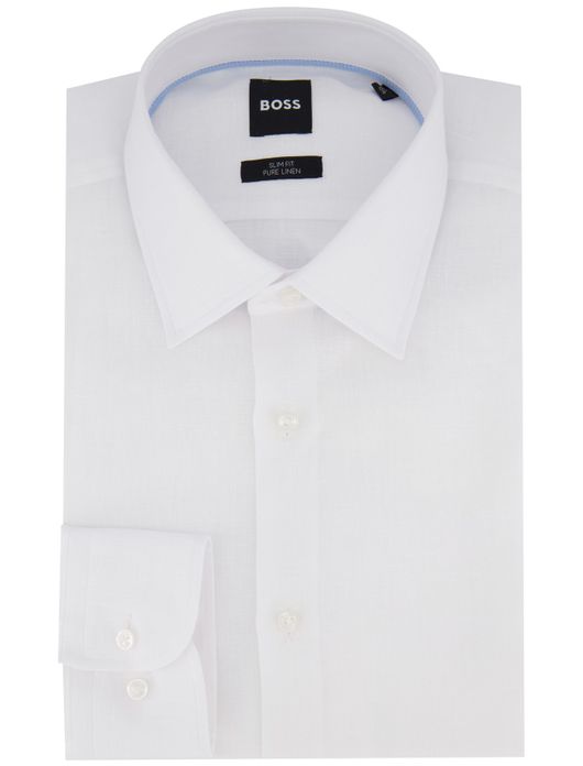 Boss Black P-Hank overhemd wit effen