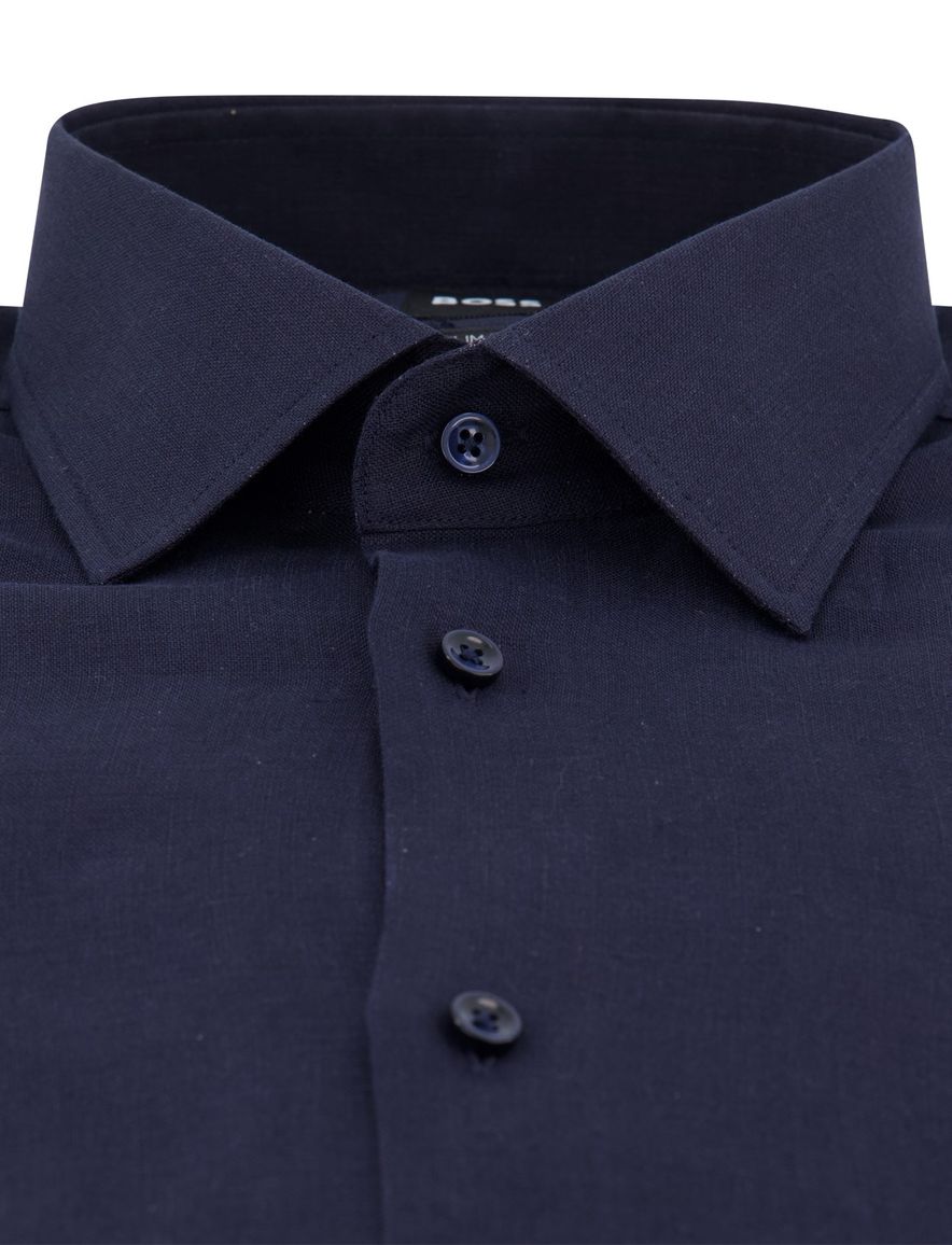 Hugo Boss Black overhemd donkerblauw slim fit