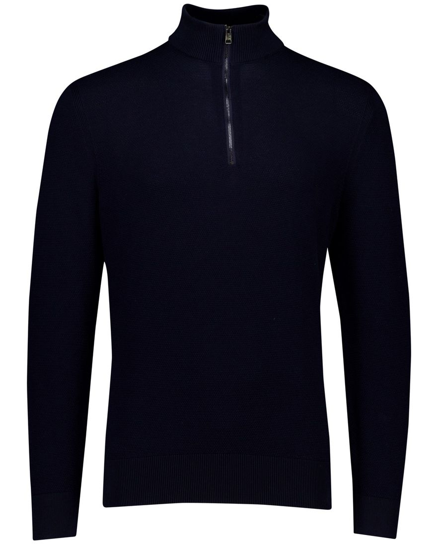 Hugo Boss Black Ebrando-P half zip donkerblauw