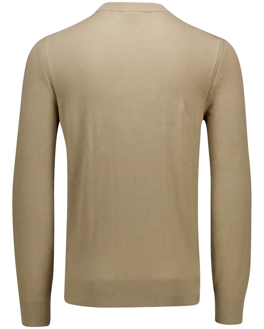 Boss Black Ecaio-P effen bruin katoen ronde hals normale fit