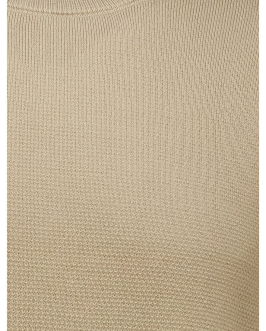 Boss Black Ecaio-P effen bruin katoen ronde hals normale fit