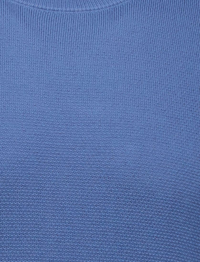 Boss Black Ecaio-P trui effen blauw katoen