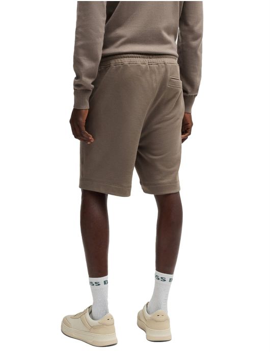 BOSS Black korte broek bruin effen