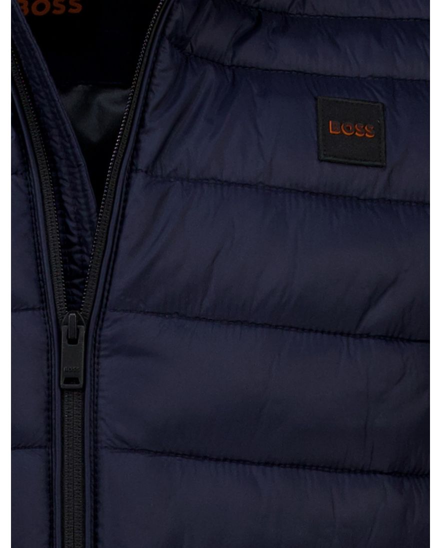 BOSS Orange bodywarmer Odeno2 donkerblauw effen normale fit