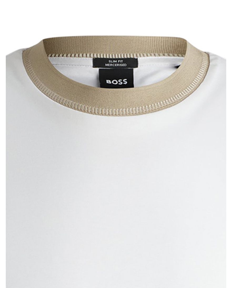 BOSS Black t-shirt wit effen katoen