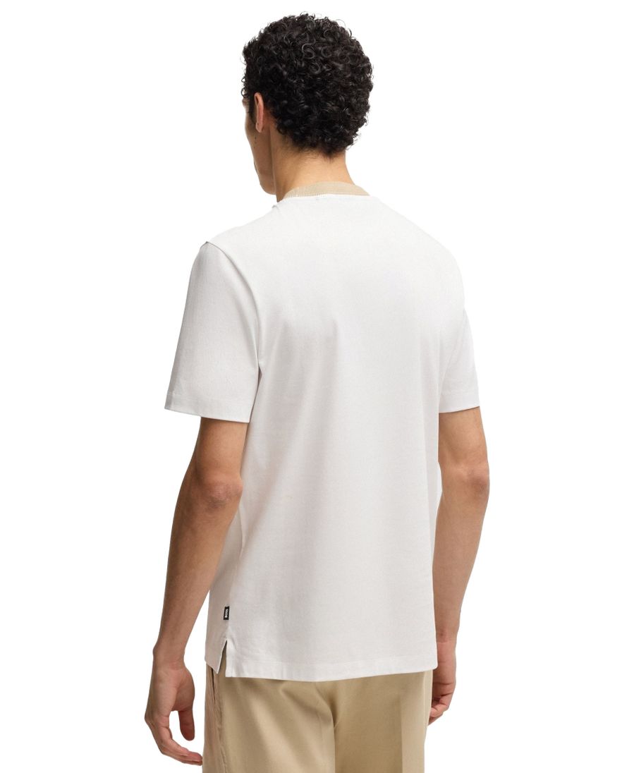 BOSS Black t-shirt wit effen katoen