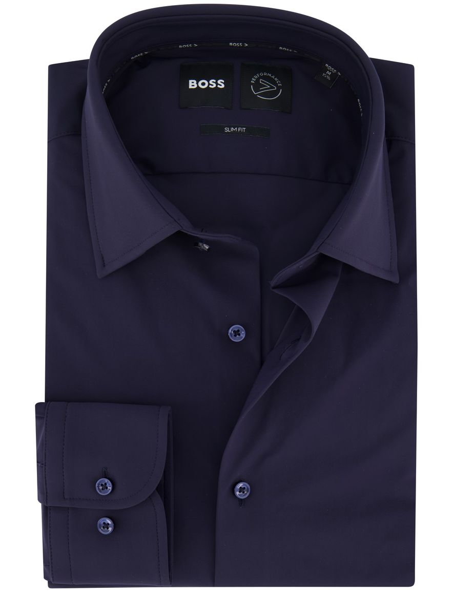 Boss Black P-Hank overhemd donkerblauw effen ml7