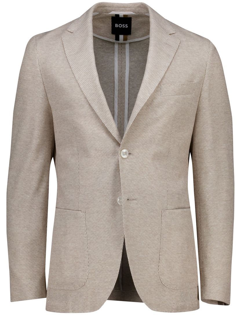 Boss Black C-Jaye-J colbert beige gemêleerd