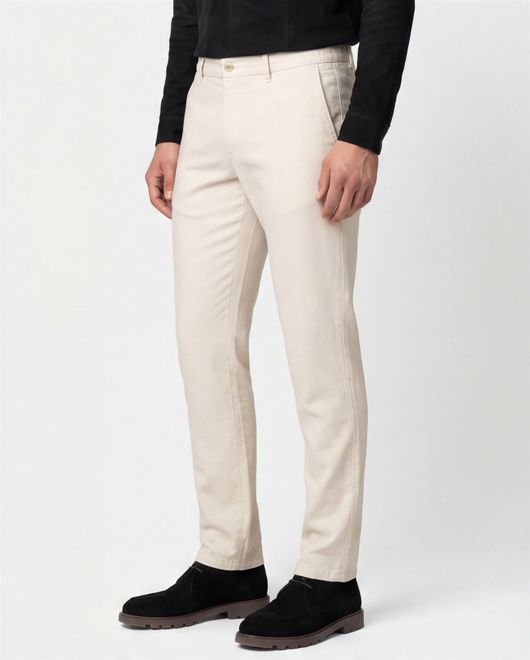 katoenen broek beige Alberto