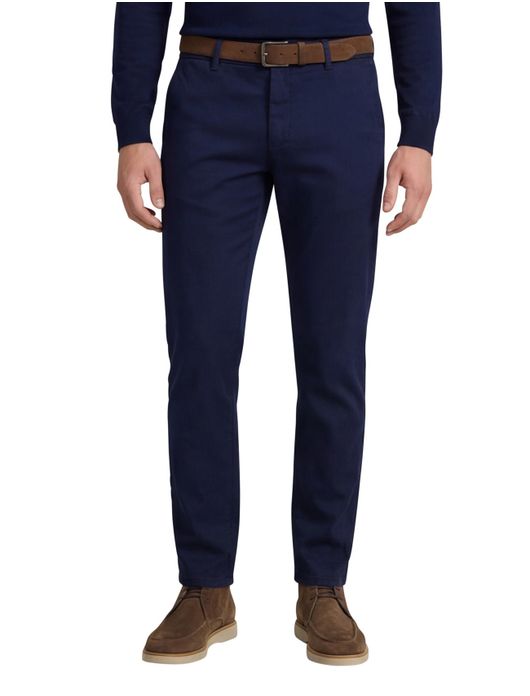 katoenen broek donkerblauw Alberto