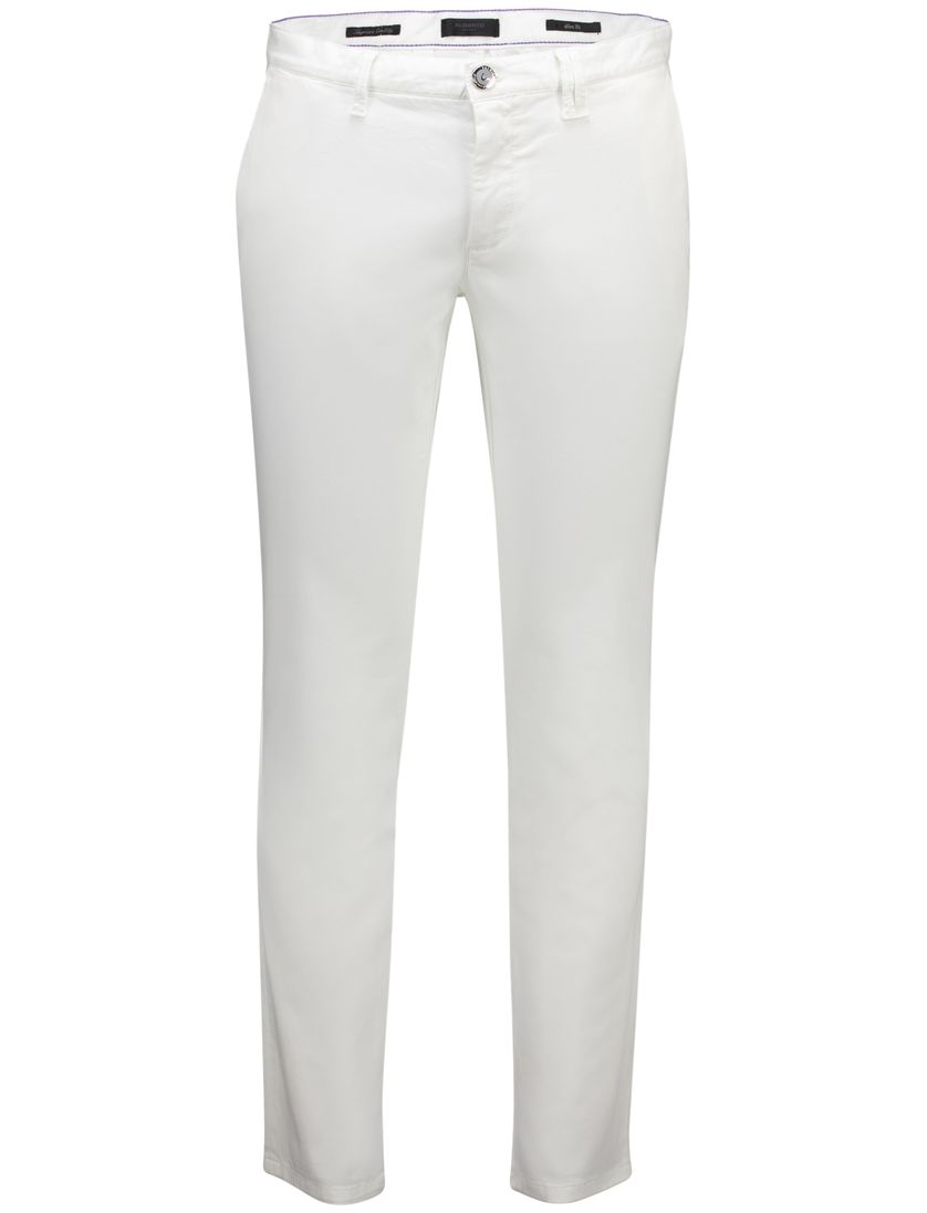 Alberto Pantalon wit slim fit Rob-o
