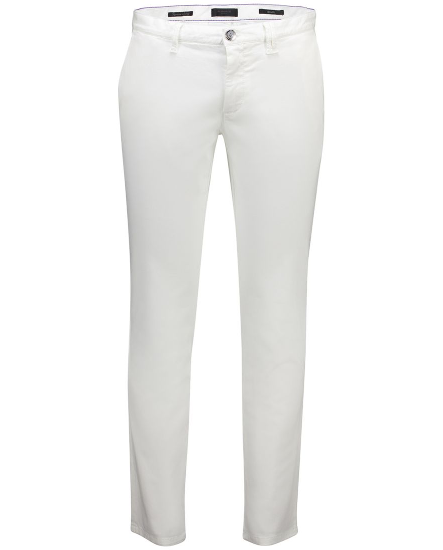 Alberto Pantalon wit slim fit Rob-o