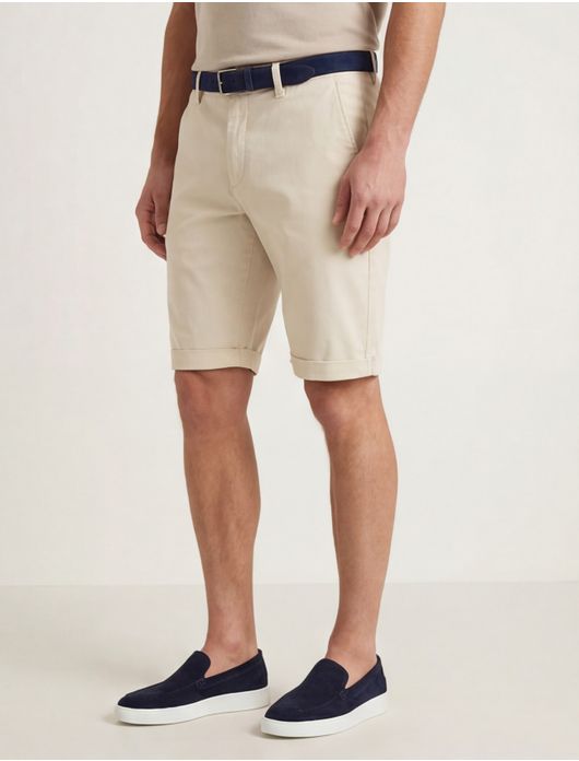 Alberto rob-k slim fit bermuda creme