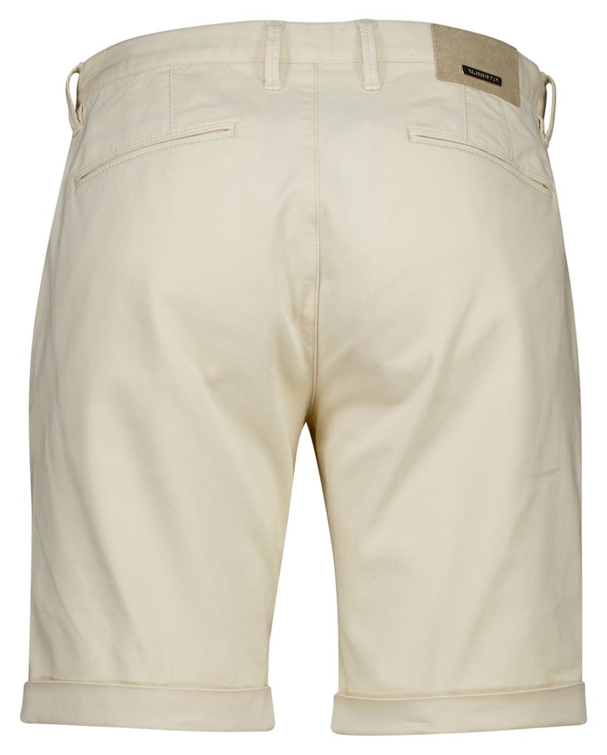 Alberto rob-k slim fit bermuda creme effen