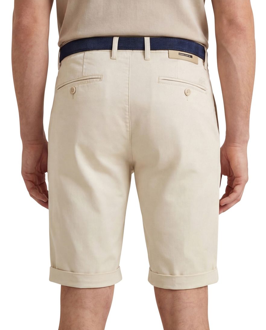 Alberto rob-k slim fit bermuda creme effen