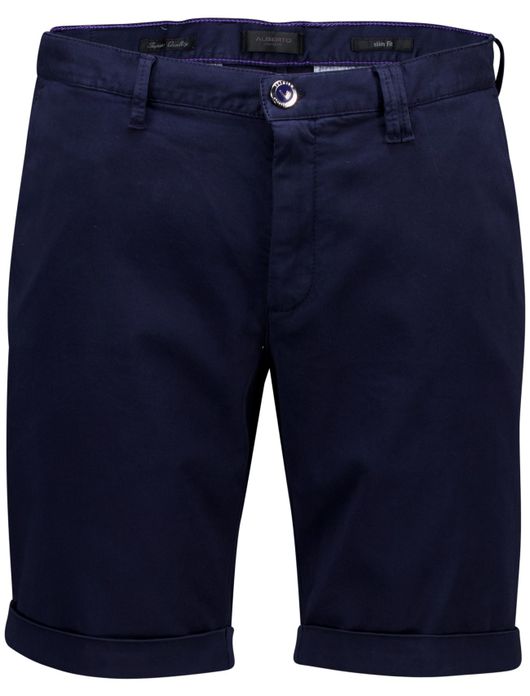 Alberto rob-k slim fit bermuda donkerblauw