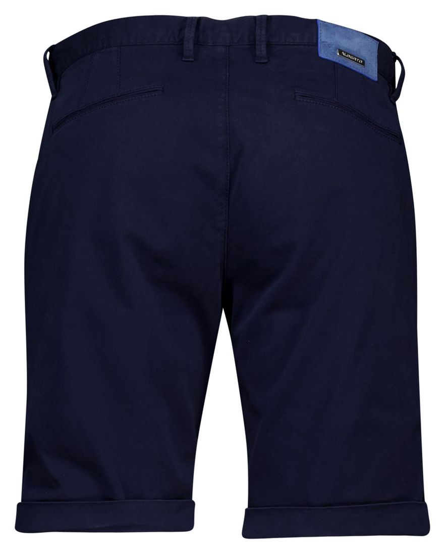 Alberto rob-k slim fit bermuda donkerblauw