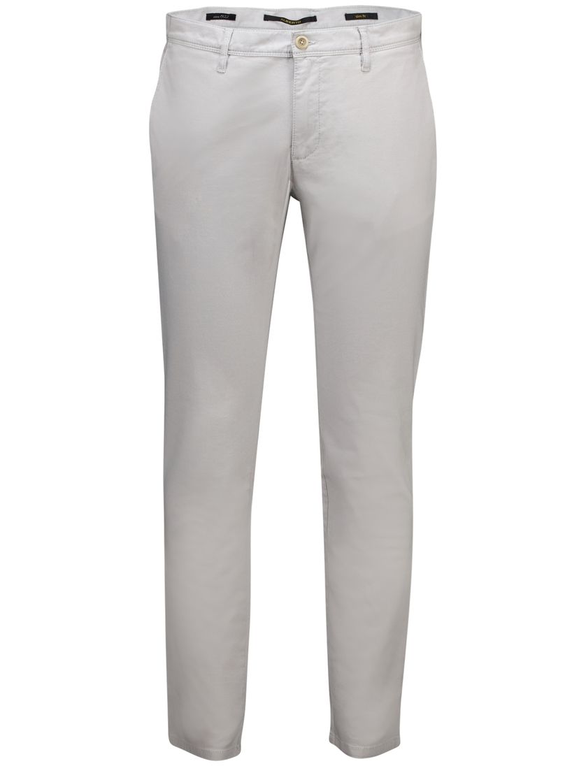 Alberto Pantalon grijs katoen slim fit