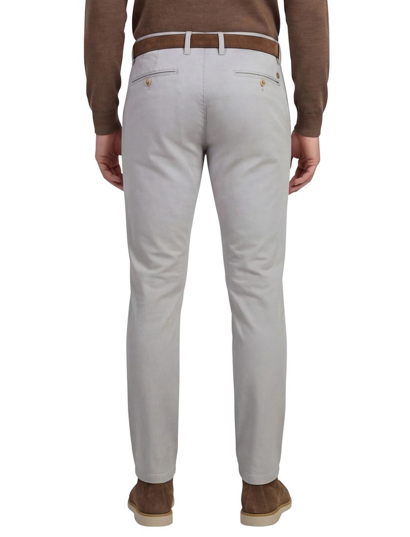 Alberto Pantalon grijs katoen slim fit