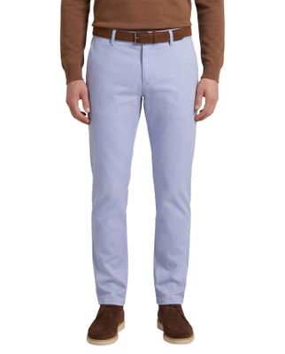 Alberto Alberto Rob slim fit pantalon lichtblauw katoen chino
