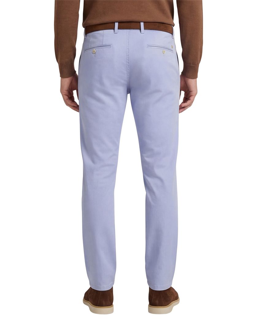 Alberto Rob slim fit pantalon lichtblauw katoen chino