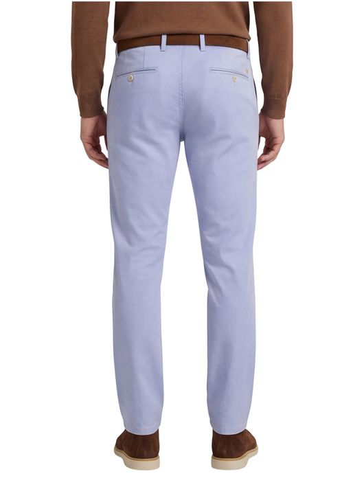 Alberto Rob slim fit pantalon lichtblauw katoen