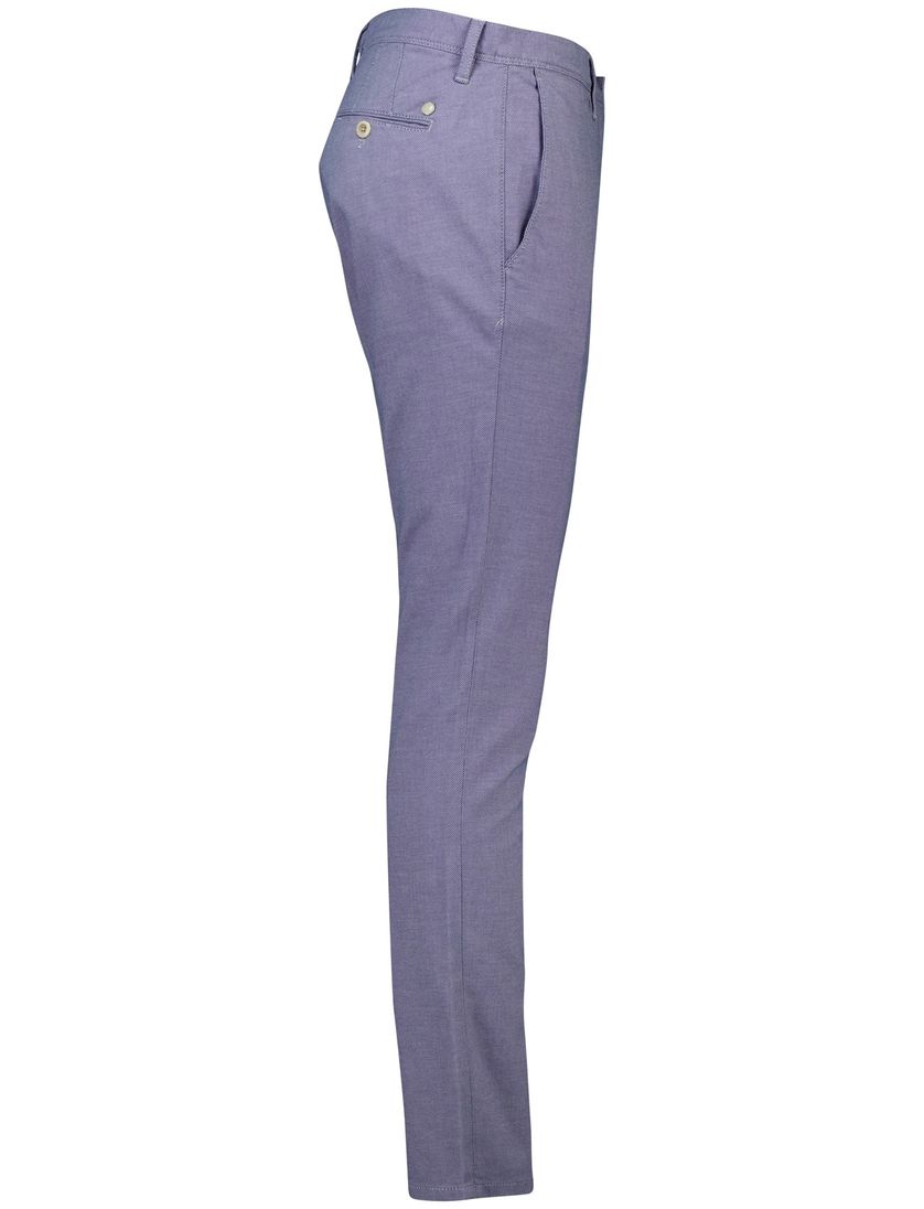 Pantalon Alberto Slim Fit blauw katoen