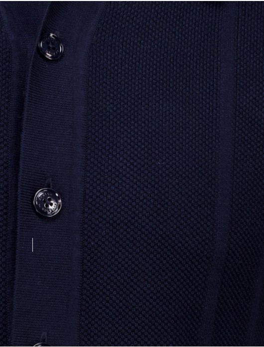 Butcher of Blue Ripley knit polo donkerblauw