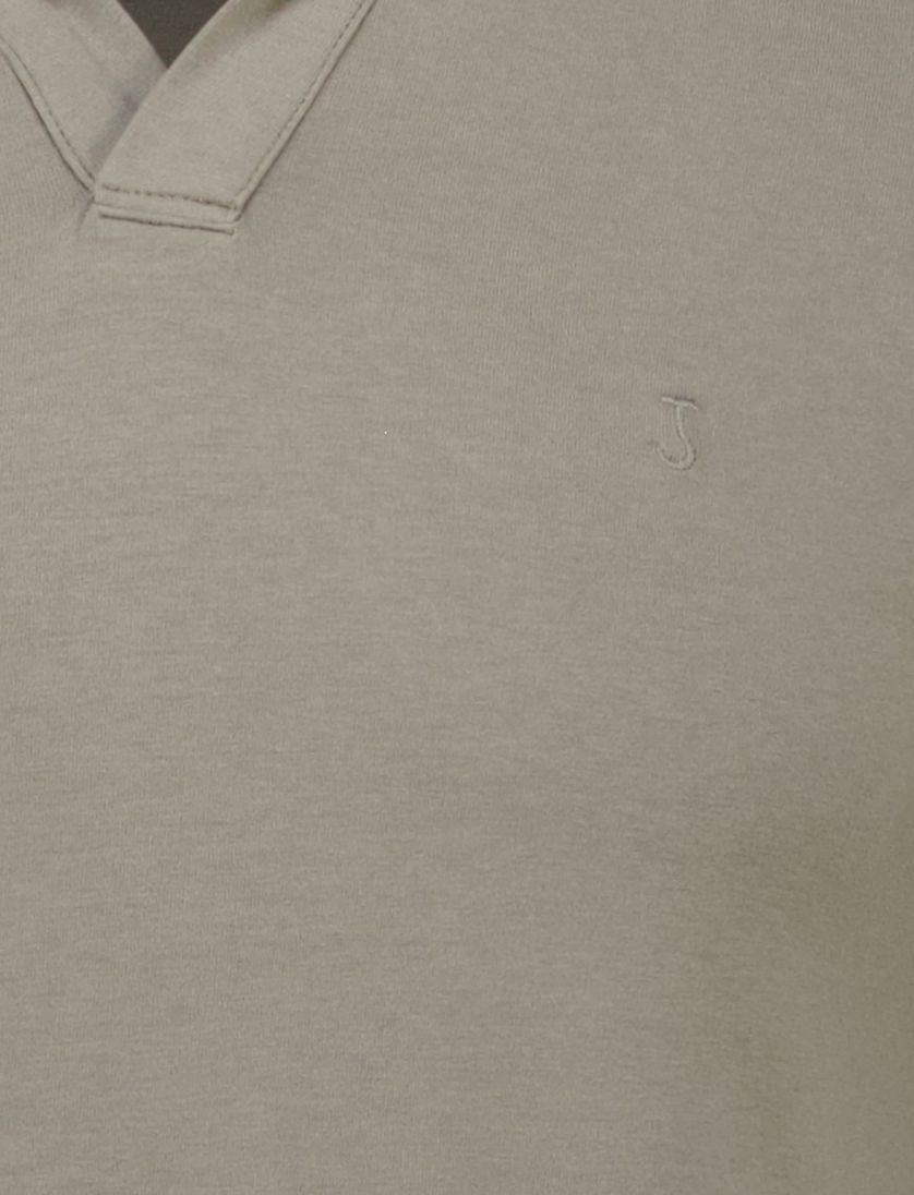 katoenen Butcher of Blue polo grijs effen jersey normale fit