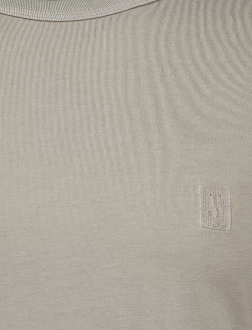 Butcher of Blue T-shirt grijs ronde hals katoen normale fit