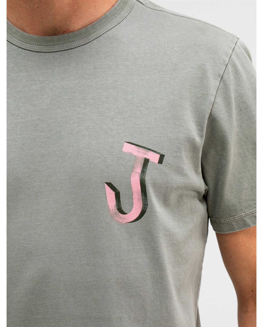 Butcher of Blue t-shirt grijs met opdruk bio katoen