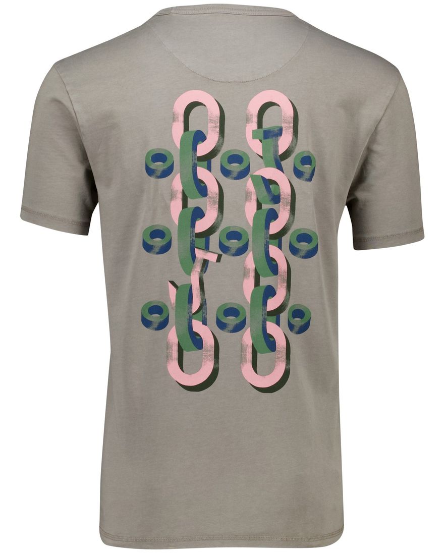 Butcher of Blue t-shirt grijs met opdruk bio katoen