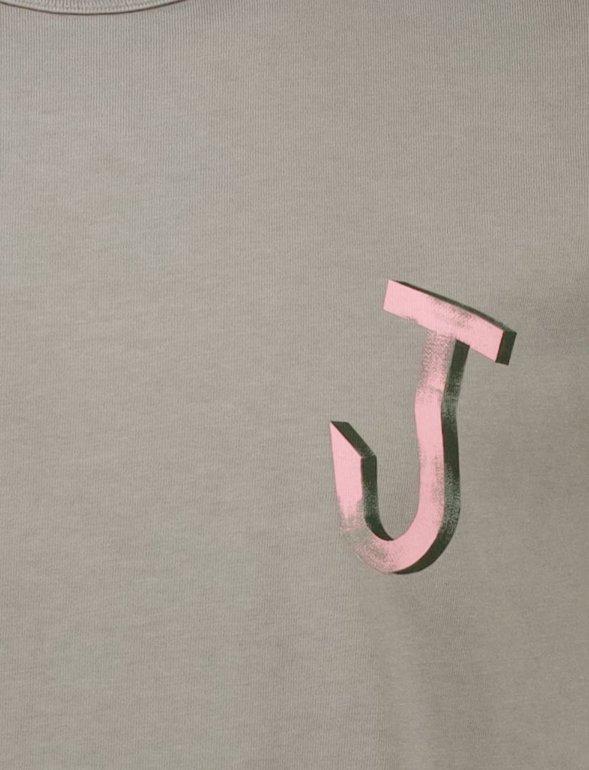 t-shirt Butcher of Blue grijs met opdruk bio katoen