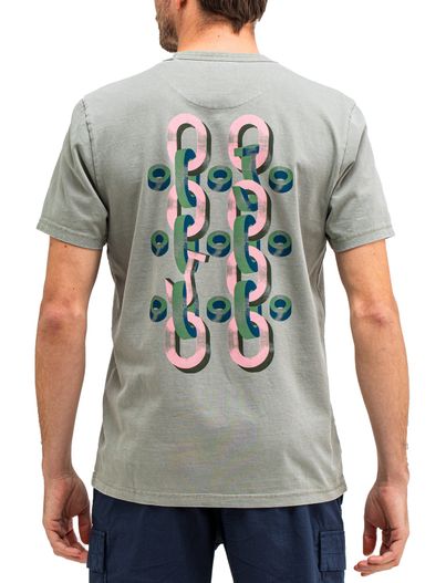 Butcher of Blue Butcher of Blue t-shirt grijs met opdruk bio katoen