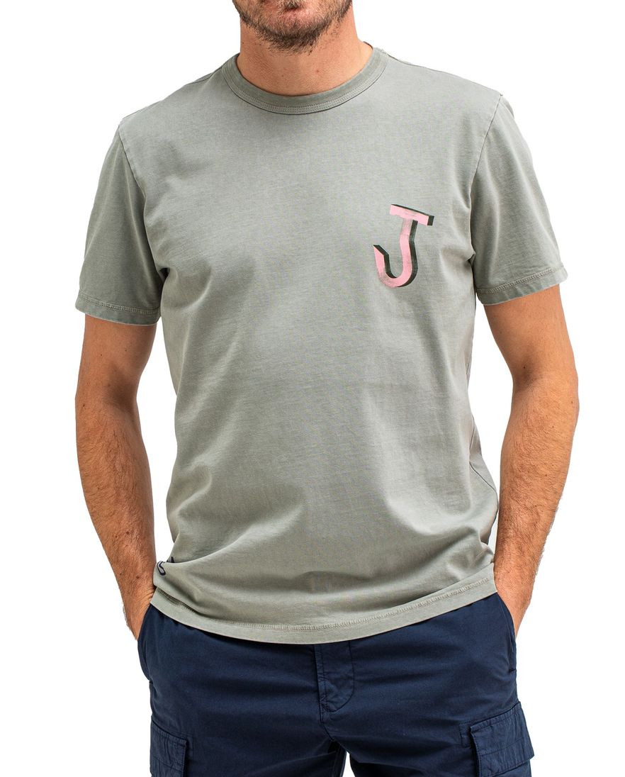 Butcher of Blue t-shirt grijs met opdruk bio katoen