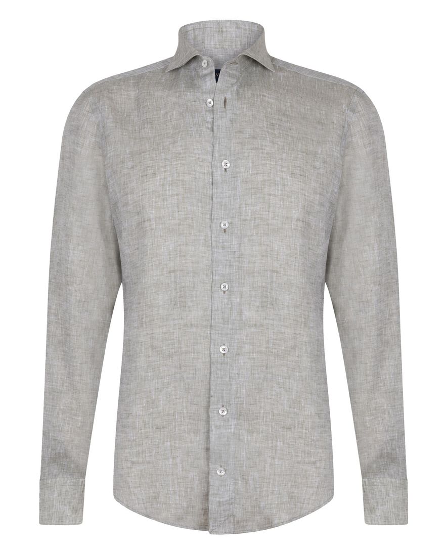 Cavallaro Firento overhemd groen effen mouwlengte 7