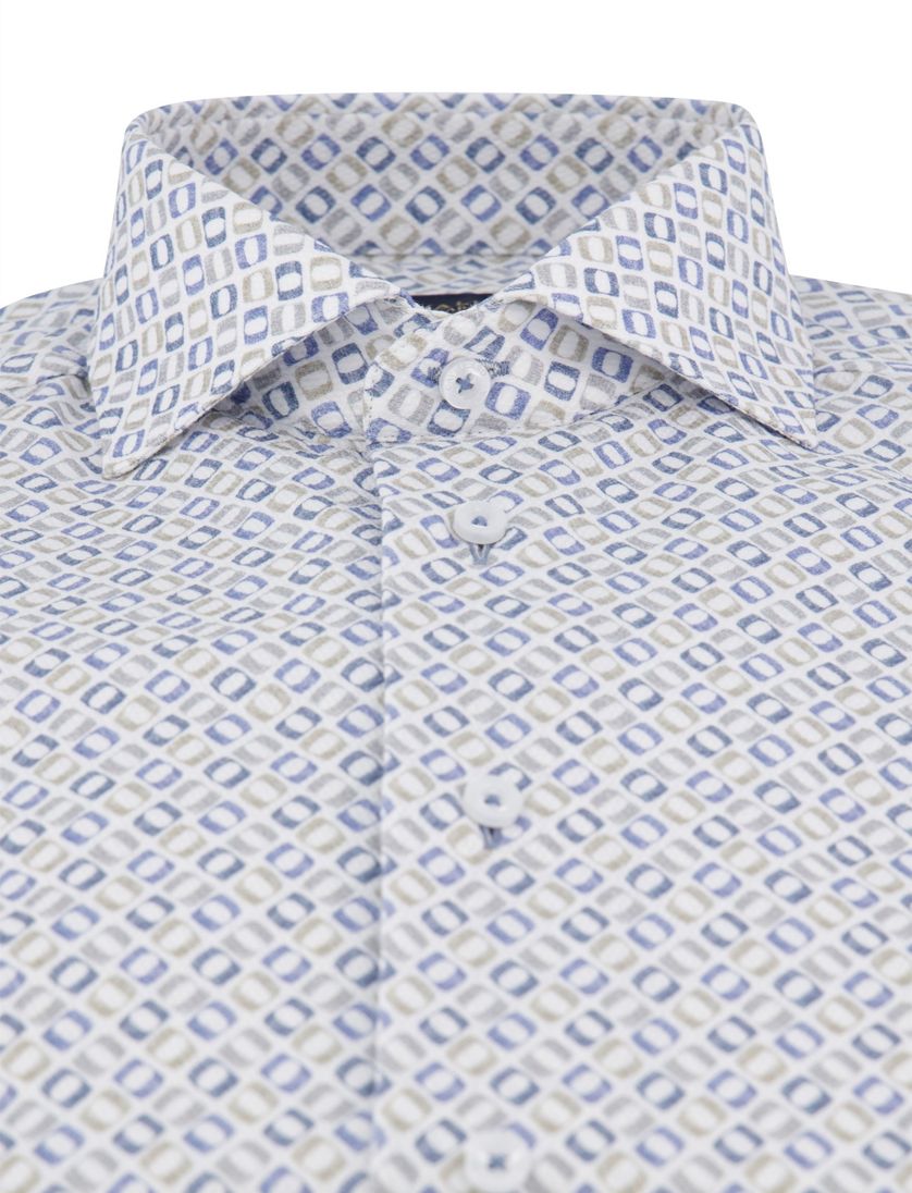 Cavallaro Midoti overhemd grijs ml7 wide collar