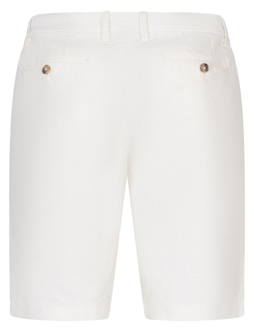 Bermuda Cavallaro Filo wit effen slim fit
