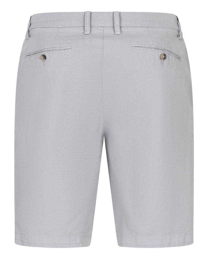 Cavallaro Filo Bermuda grijs effen slim fit katoen