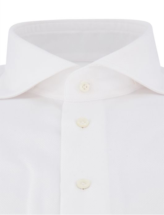 Profuomo mouwlengte 7 overhemd travel wit