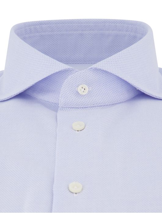 Profuomo travel overhemd blauw cutaway ml 7