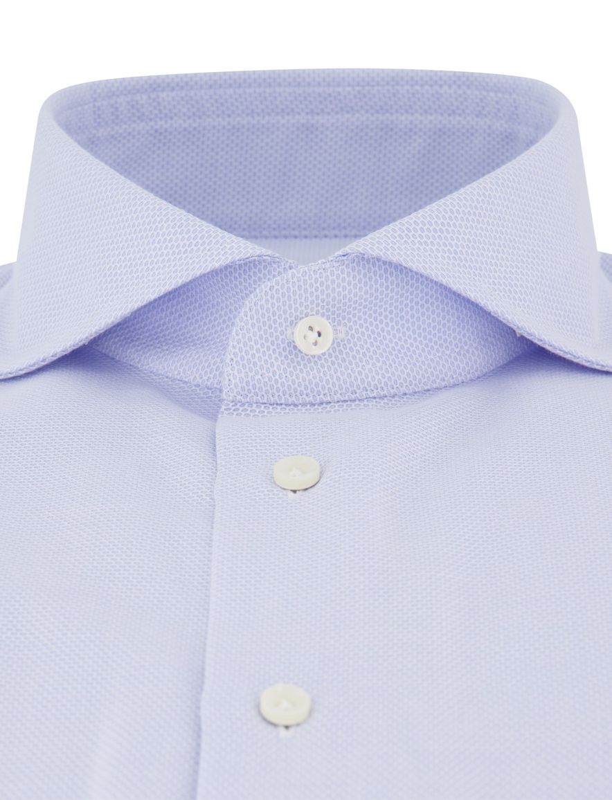 Profuomo travel overhemd blauw cutaway ml 7