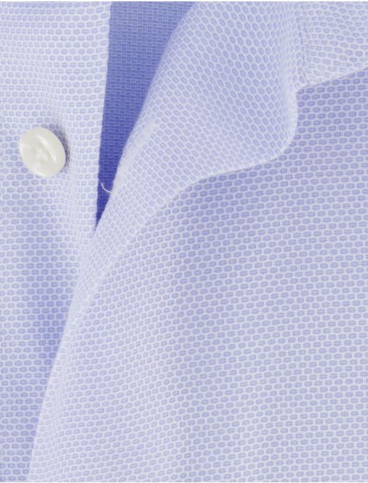 Profuomo travel overhemd blauw cutaway ml 7