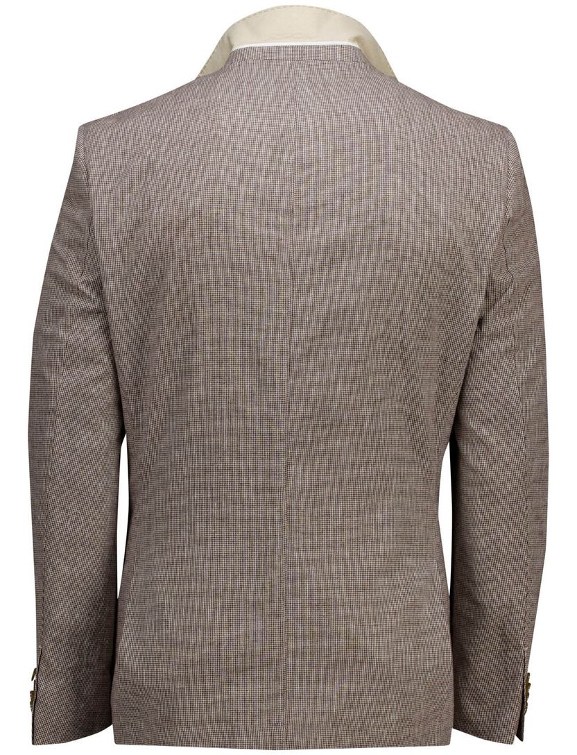 Scotland Blue half jacket drop 7,5 colbert bruin linnen