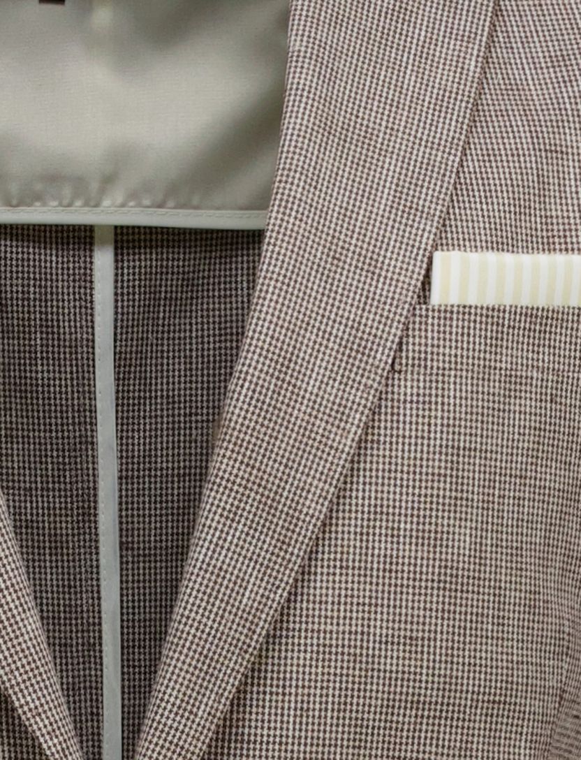 Scotland Blue half jacket drop 7,5 colbert bruin linnen