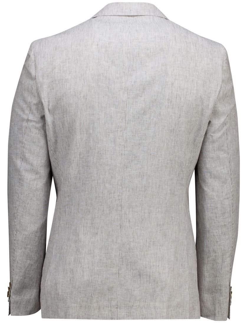 Scotland Blue half jacket drop 7,5 colbert grijs linnen