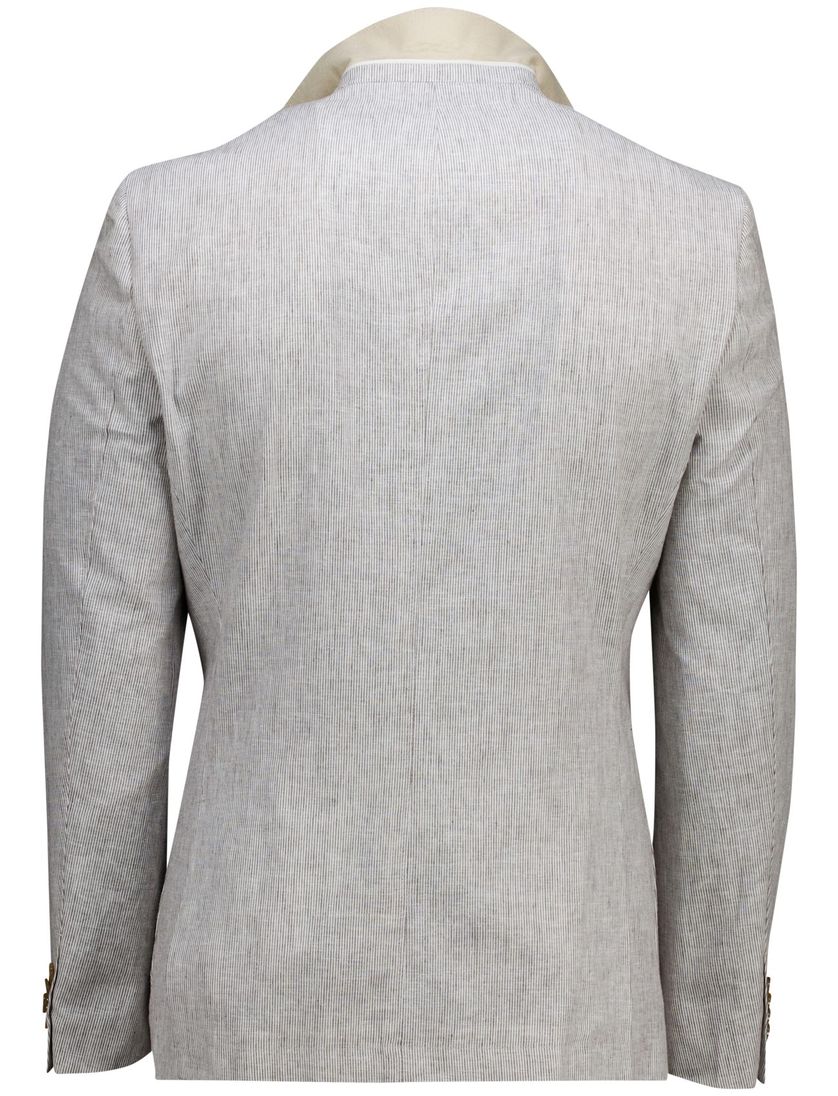 Scotland Blue half jacket drop 7,5 colbert grijs linnen